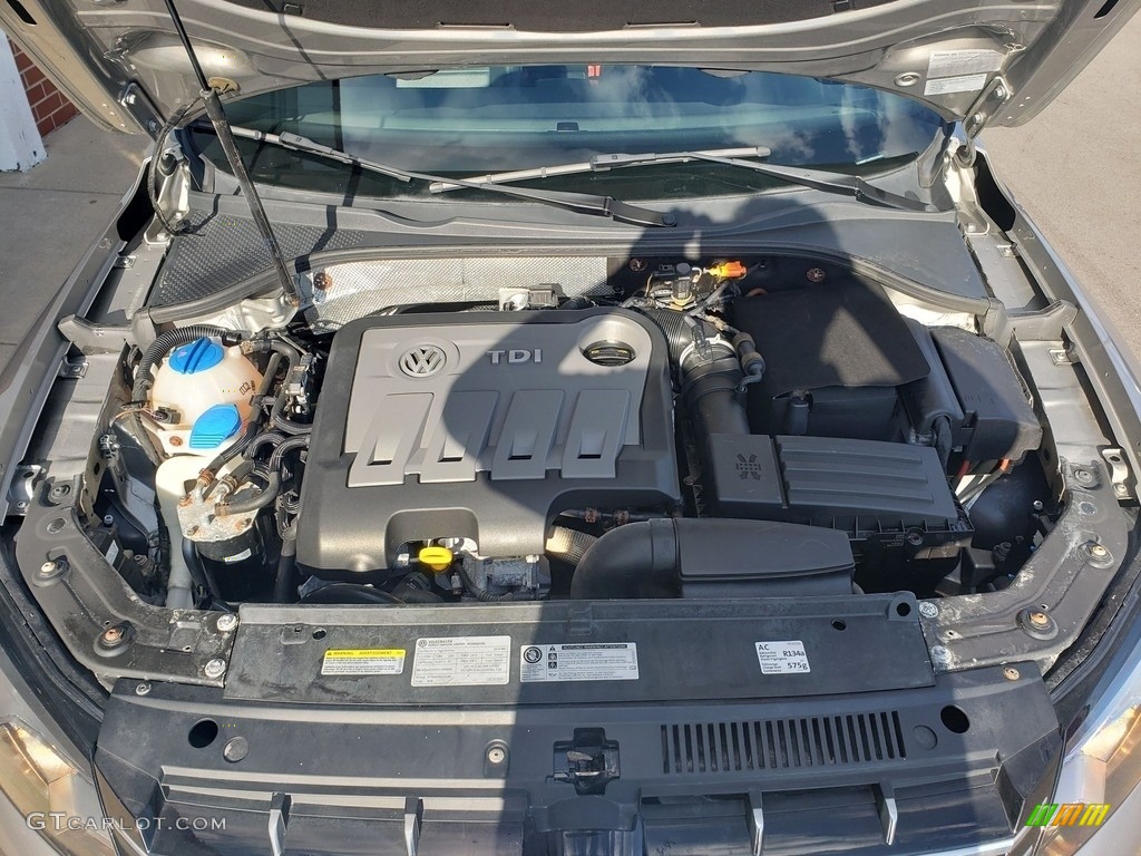 2014 Passat TDI SE - Tungsten Silver Metallic / Titan Black photo #48