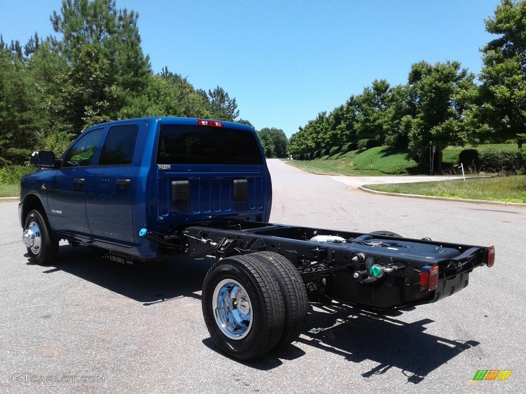 2019 3500 Tradesman Crew Cab 4x4 Chassis - Blue Streak Pearl / Black/Diesel Gray photo #8