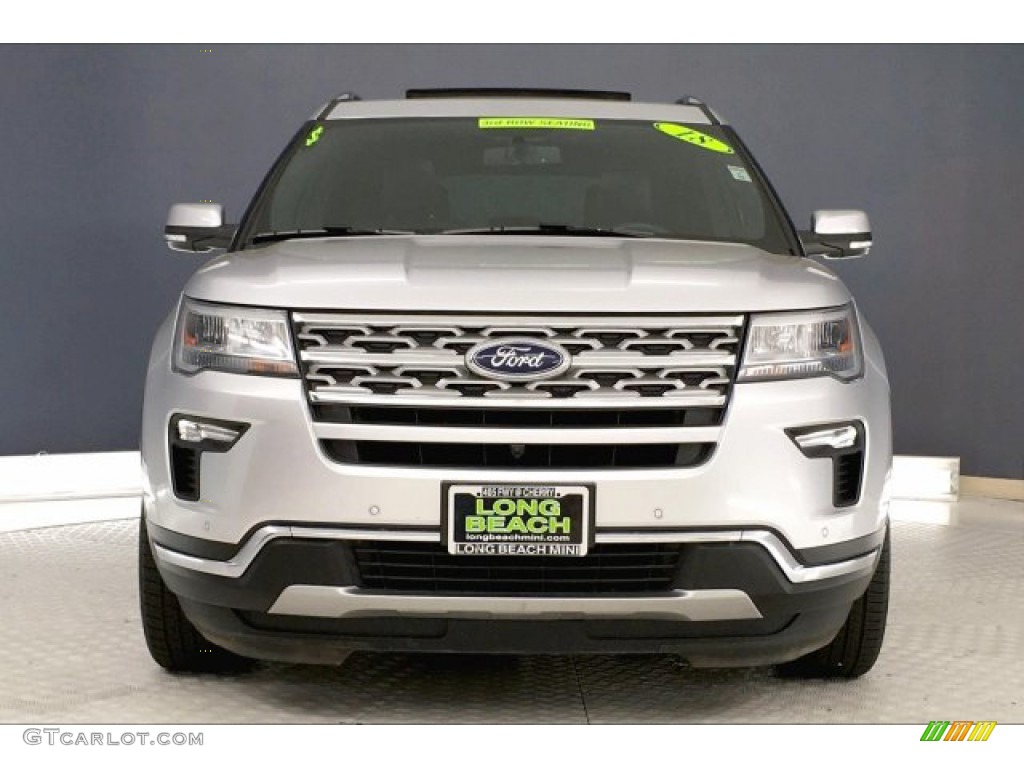 2018 Explorer Limited - Ingot Silver / Ebony Black photo #2