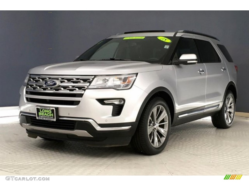 2018 Explorer Limited - Ingot Silver / Ebony Black photo #12