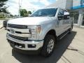 2017 Ingot Silver Ford F250 Super Duty Lariat Crew Cab 4x4  photo #3