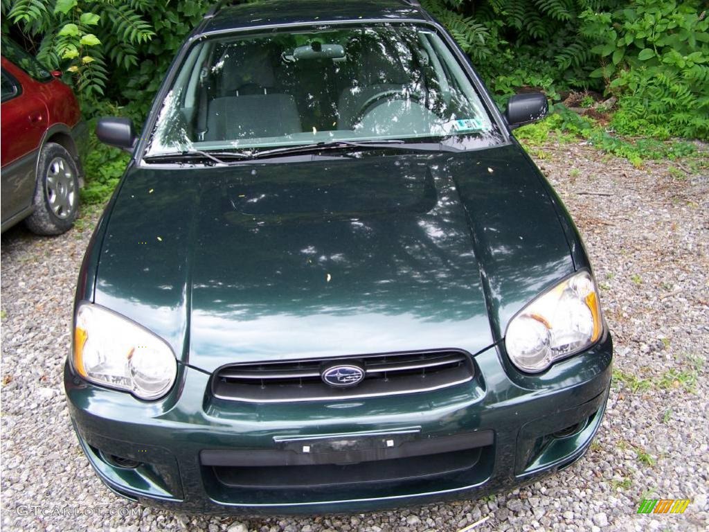2004 Impreza 2.5 Sport Wagon - Woodland Green Pearl / Gray photo #2