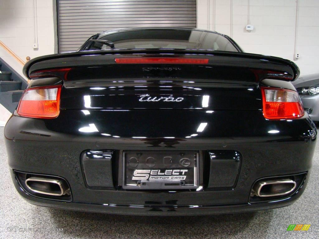 2007 911 Turbo Coupe - Black / Black photo #4