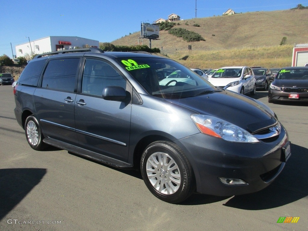 2009 Sienna Limited AWD - Blue Mirage Metallic / Stone photo #1