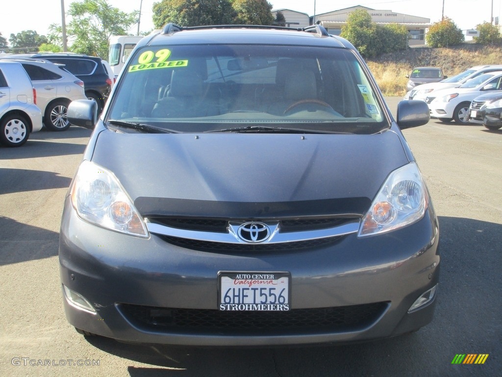 2009 Sienna Limited AWD - Blue Mirage Metallic / Stone photo #2
