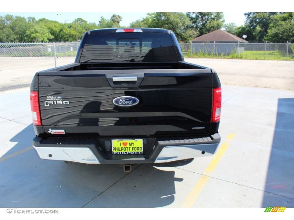 2016 F150 XLT SuperCrew - Shadow Black / Medium Earth Gray photo #7