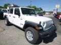 2020 Bright White Jeep Gladiator Sport 4x4  photo #7