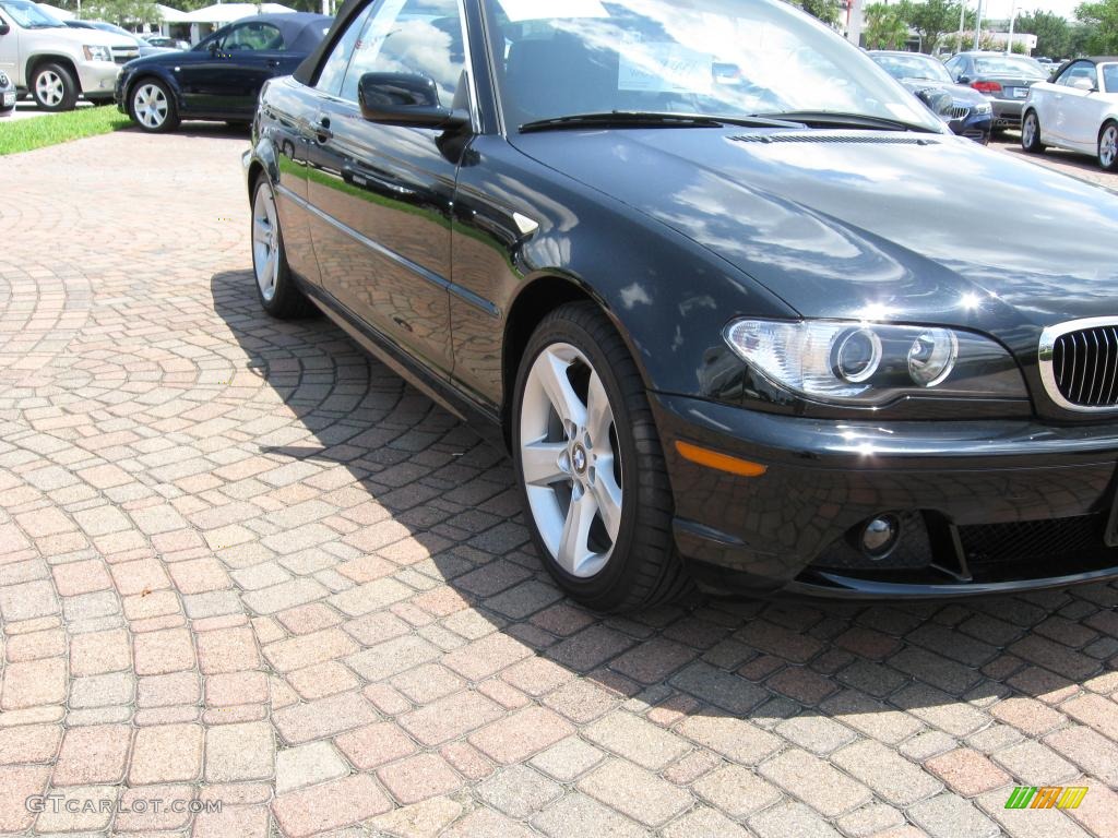 2006 3 Series 325i Convertible - Jet Black / Black photo #10