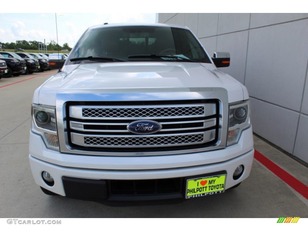 2014 F150 Platinum SuperCrew - White Platinum / Platinum Unique Pecan photo #3