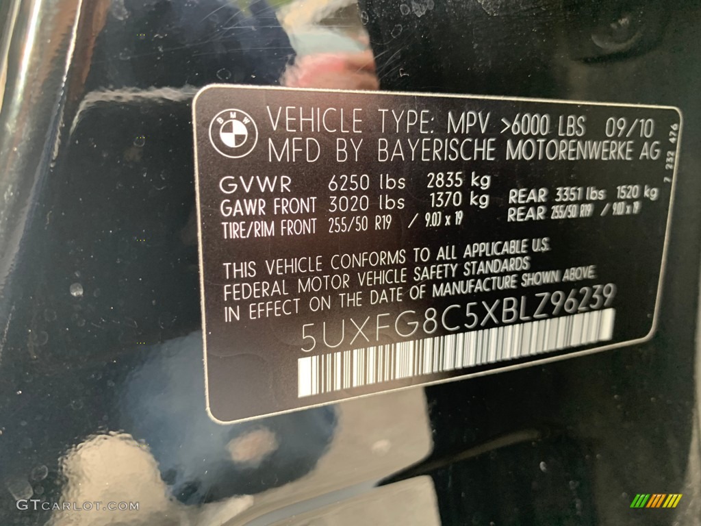 2011 X6 xDrive50i - Jet Black / Black photo #28