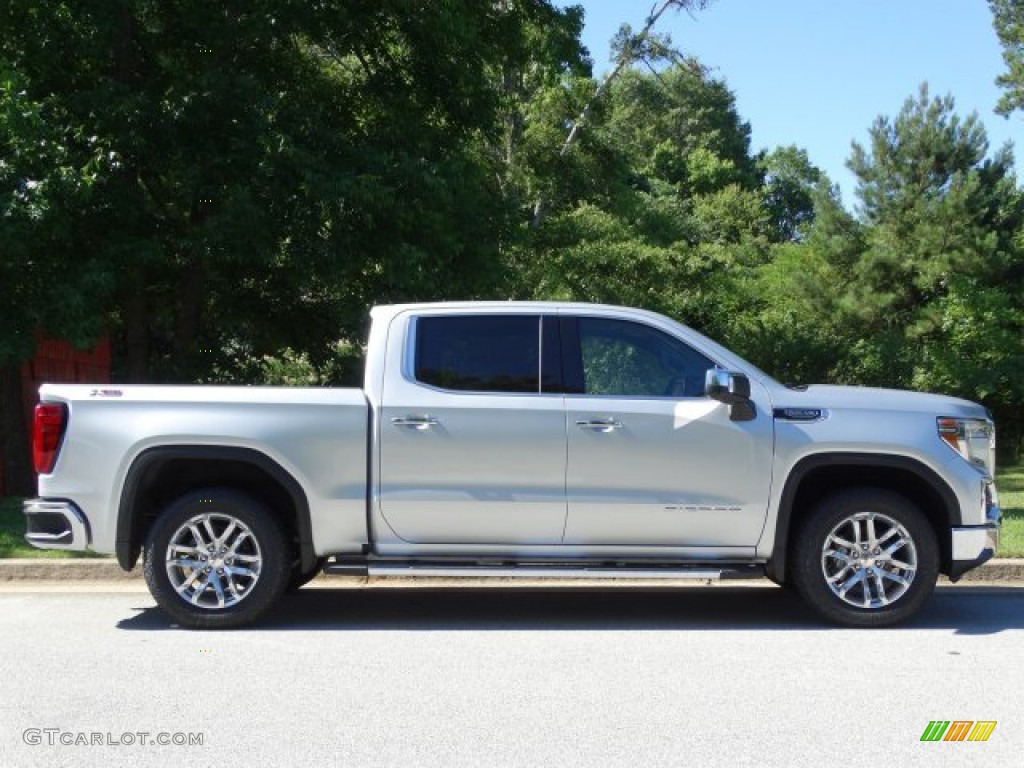 Quicksilver Metallic 2019 GMC Sierra 1500 SLT Crew Cab 4WD Exterior Photo #133875158