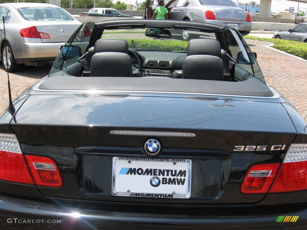 2006 3 Series 325i Convertible - Jet Black / Black photo #24