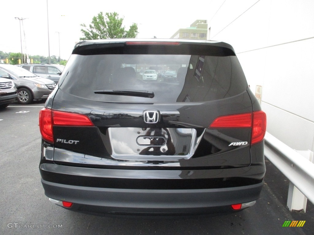 2016 Pilot EX AWD - Crystal Black Pearl / Gray photo #4