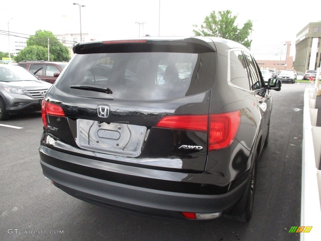 2016 Pilot EX AWD - Crystal Black Pearl / Gray photo #5