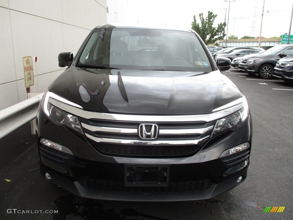 2016 Pilot EX AWD - Crystal Black Pearl / Gray photo #8