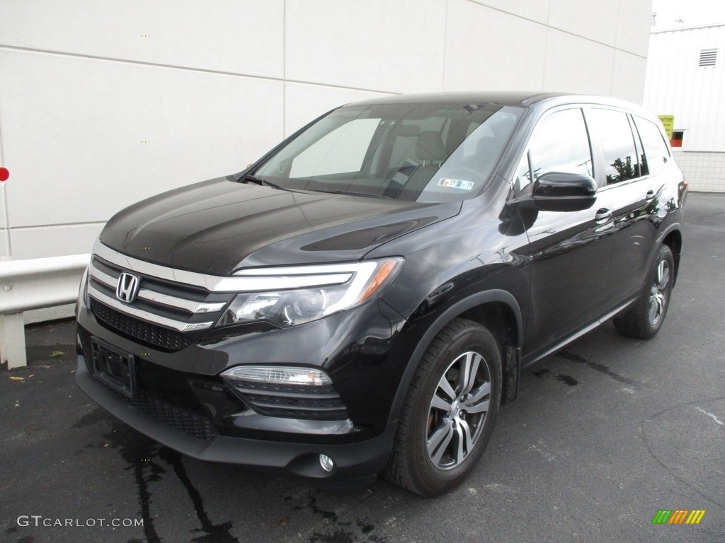 2016 Pilot EX AWD - Crystal Black Pearl / Gray photo #9