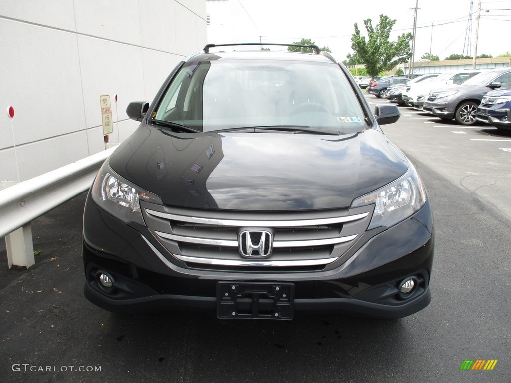 2014 CR-V EX AWD - Crystal Black Pearl / Black photo #7