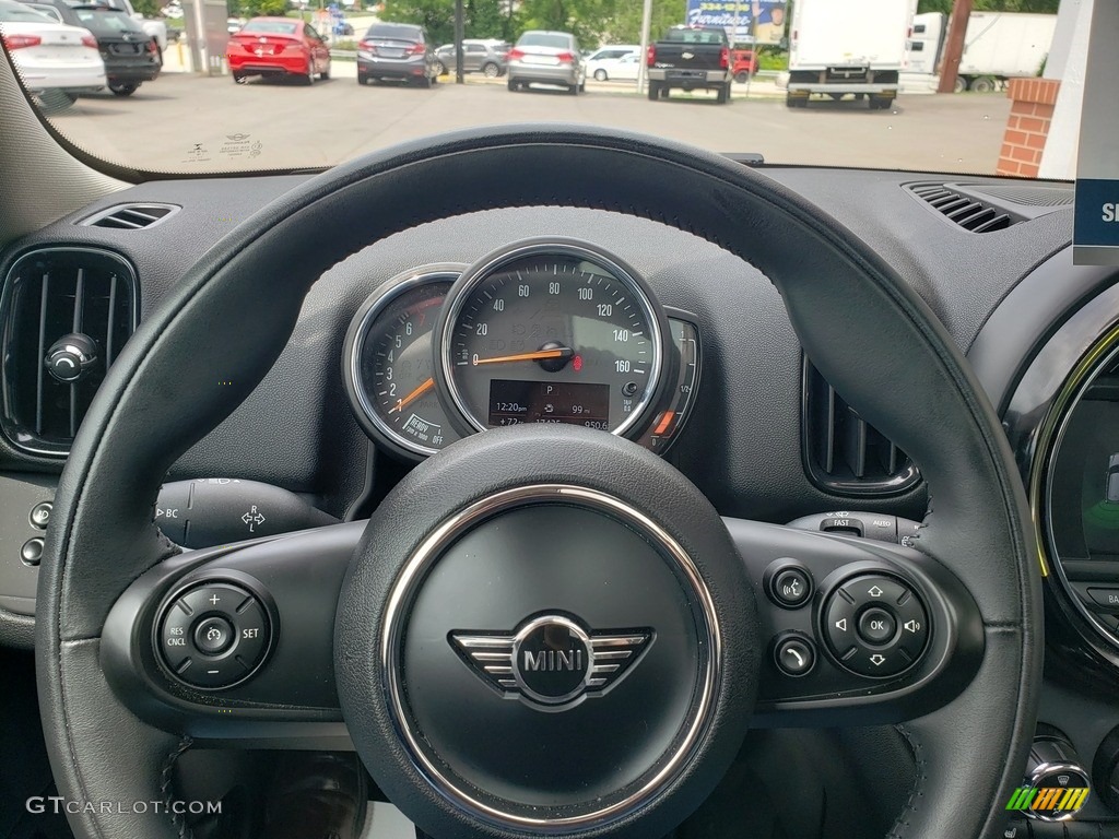 2019 Mini Countryman Cooper Carbon Black Steering Wheel Photo #133885320