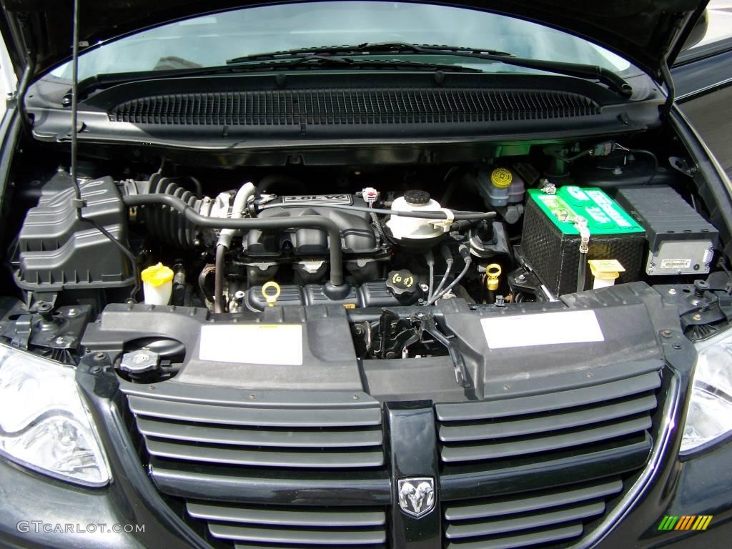 2005 Grand Caravan SXT - Brilliant Black Crystal Pearl / Medium Slate Gray photo #13