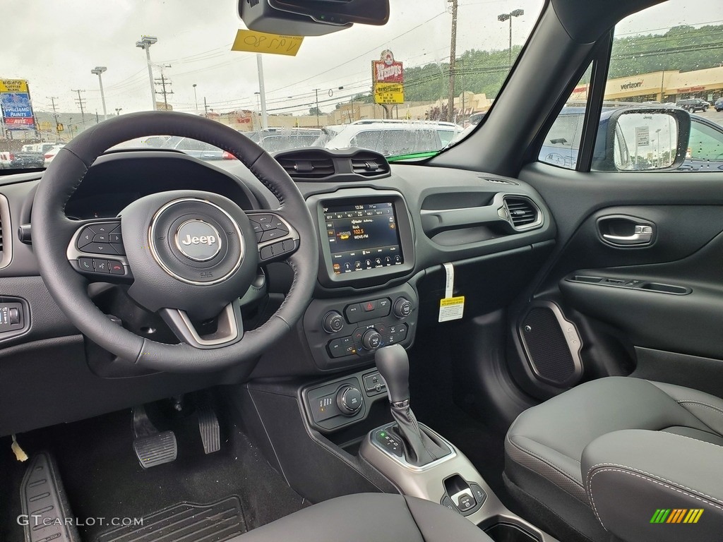 Black Interior 2019 Jeep Renegade Latitude 4x4 Photo #133887798