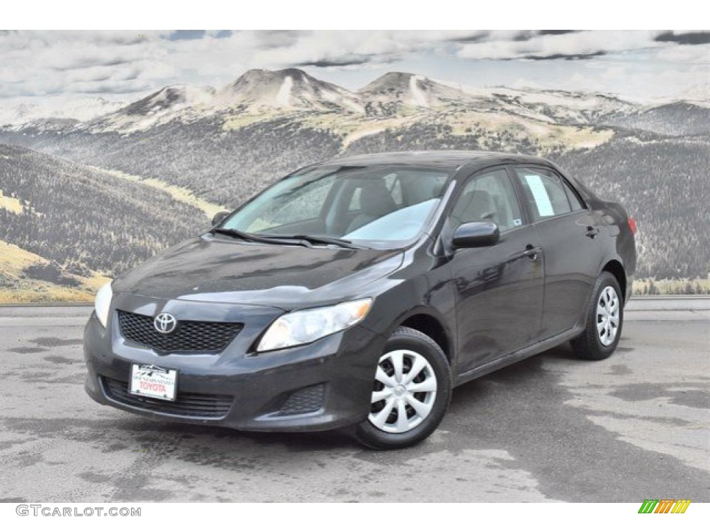 2010 Corolla LE - Black Sand Pearl / Ash photo #5