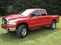 2007 Flame Red Dodge Ram 1500 Big Horn Edition Quad Cab 4x4  photo #1