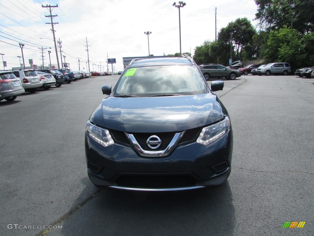 2016 Rogue SV AWD - Arctic Blue Metallic / Almond photo #3