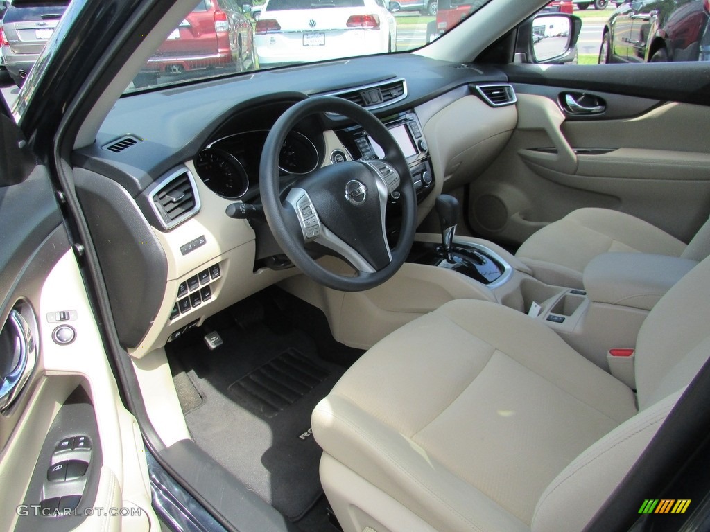 2016 Rogue SV AWD - Arctic Blue Metallic / Almond photo #12