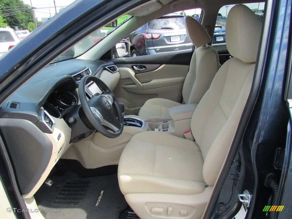2016 Rogue SV AWD - Arctic Blue Metallic / Almond photo #13