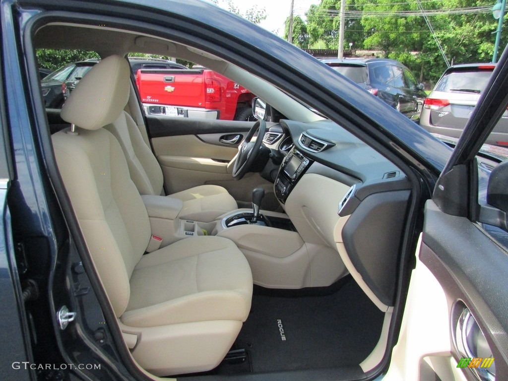 2016 Rogue SV AWD - Arctic Blue Metallic / Almond photo #18