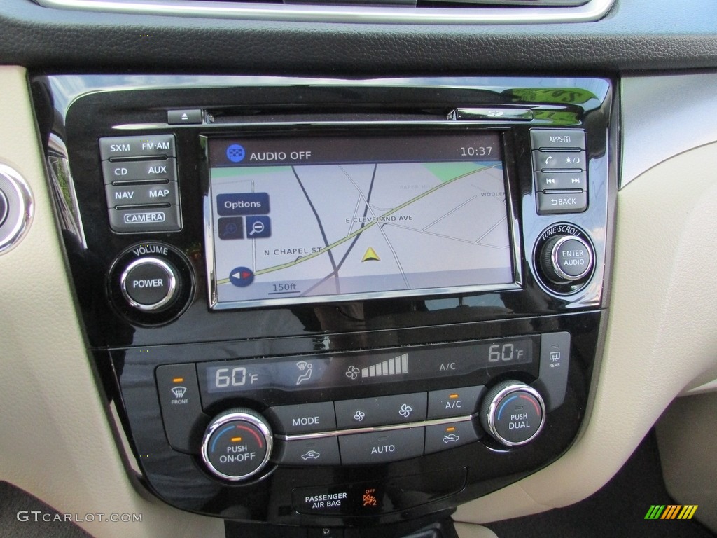 2016 Rogue SV AWD - Arctic Blue Metallic / Almond photo #25