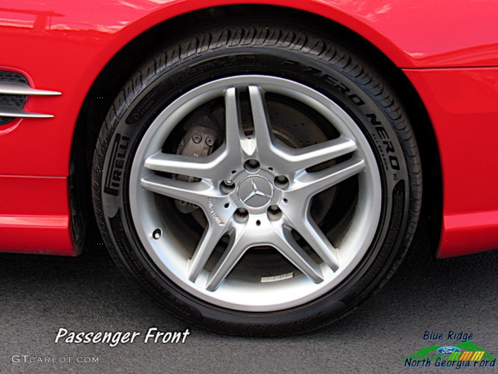 2003 SL 500 Roadster - Firemist Red Metallic / Ash photo #10