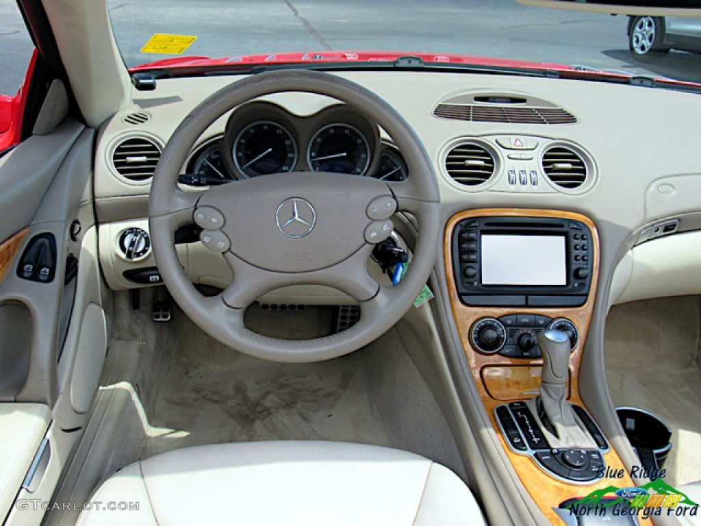 2003 SL 500 Roadster - Firemist Red Metallic / Ash photo #16