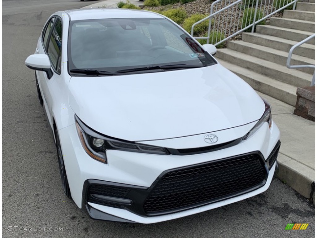 2020 Corolla SE - Super White / Light Gray photo #2