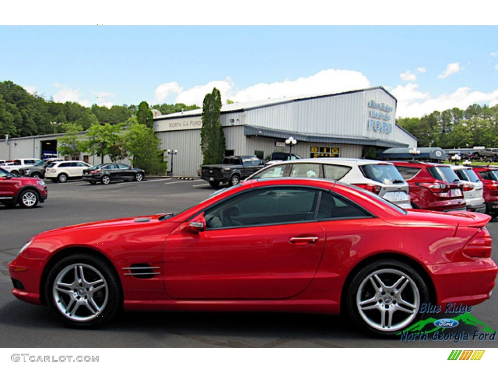 2003 SL 500 Roadster - Firemist Red Metallic / Ash photo #28