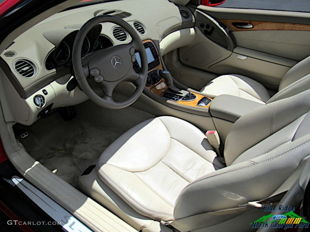 2003 SL 500 Roadster - Firemist Red Metallic / Ash photo #33