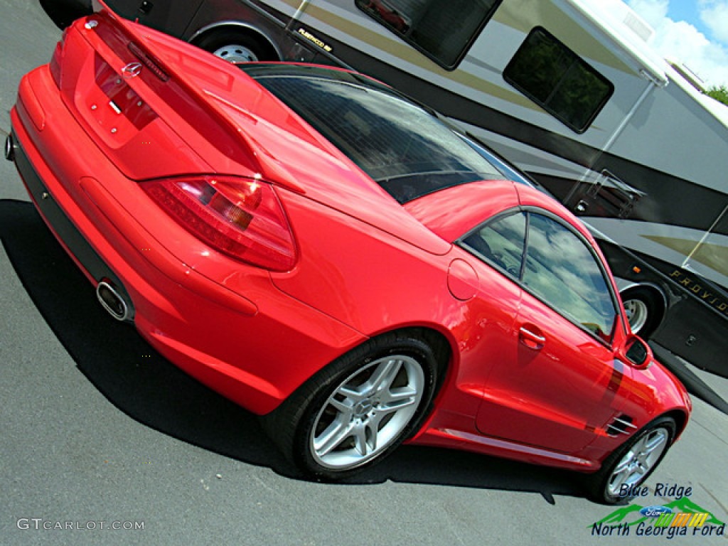 2003 SL 500 Roadster - Firemist Red Metallic / Ash photo #37