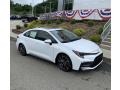 2020 Super White Toyota Corolla SE  photo #1