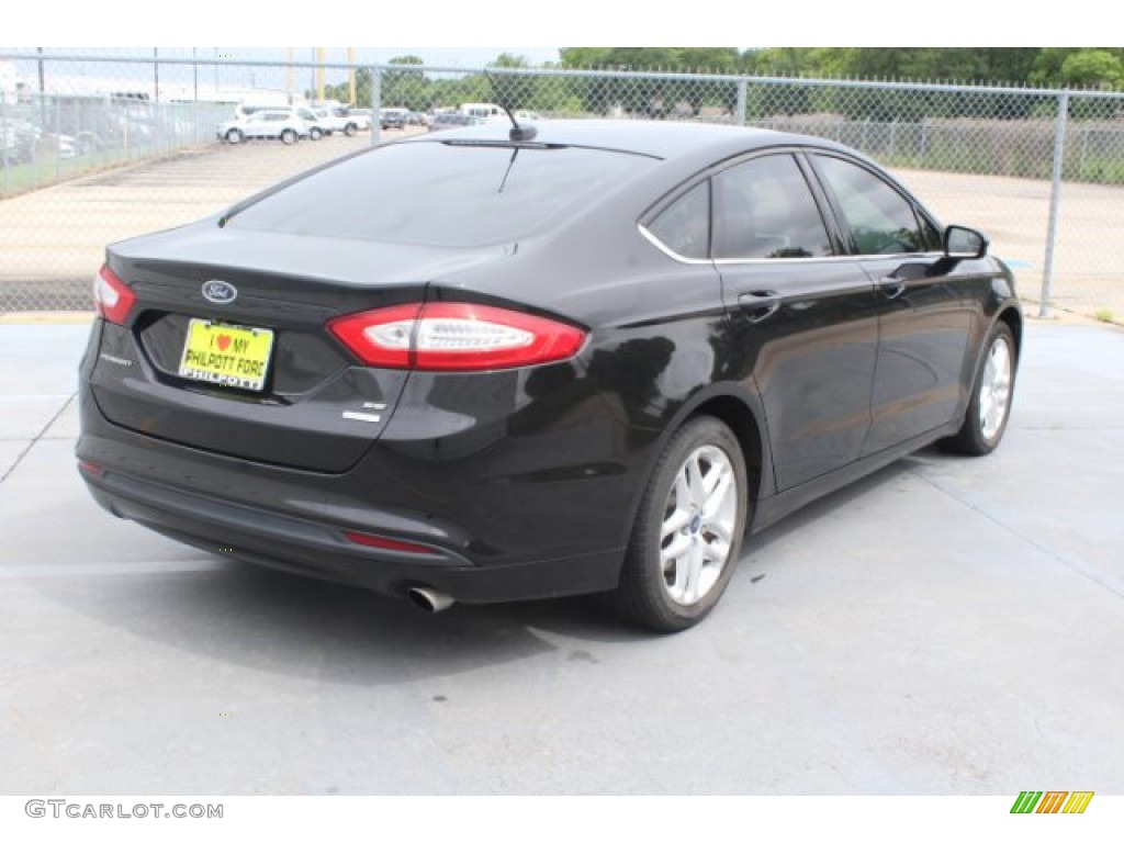 2014 Fusion SE EcoBoost - Tuxedo Black / Charcoal Black photo #9