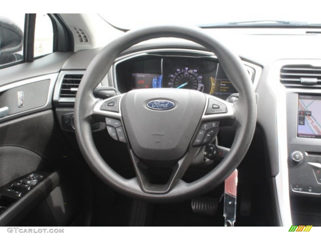 2014 Fusion SE EcoBoost - Tuxedo Black / Charcoal Black photo #22