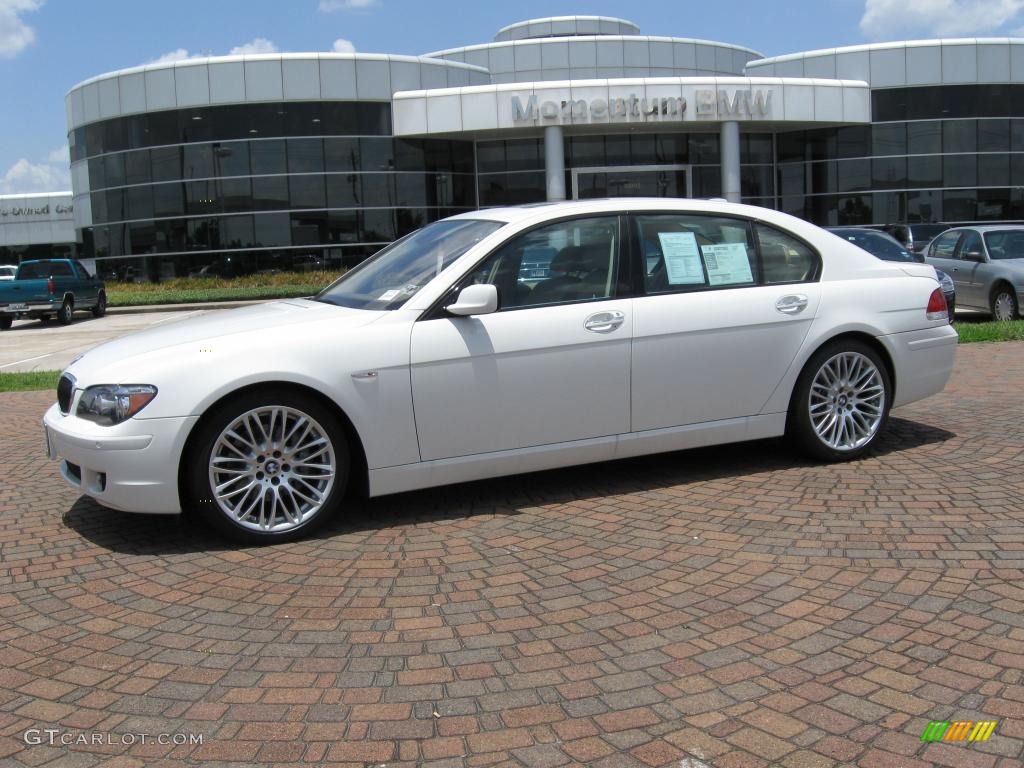 2007 7 Series 750Li Sedan - Alpine White / Beige photo #1