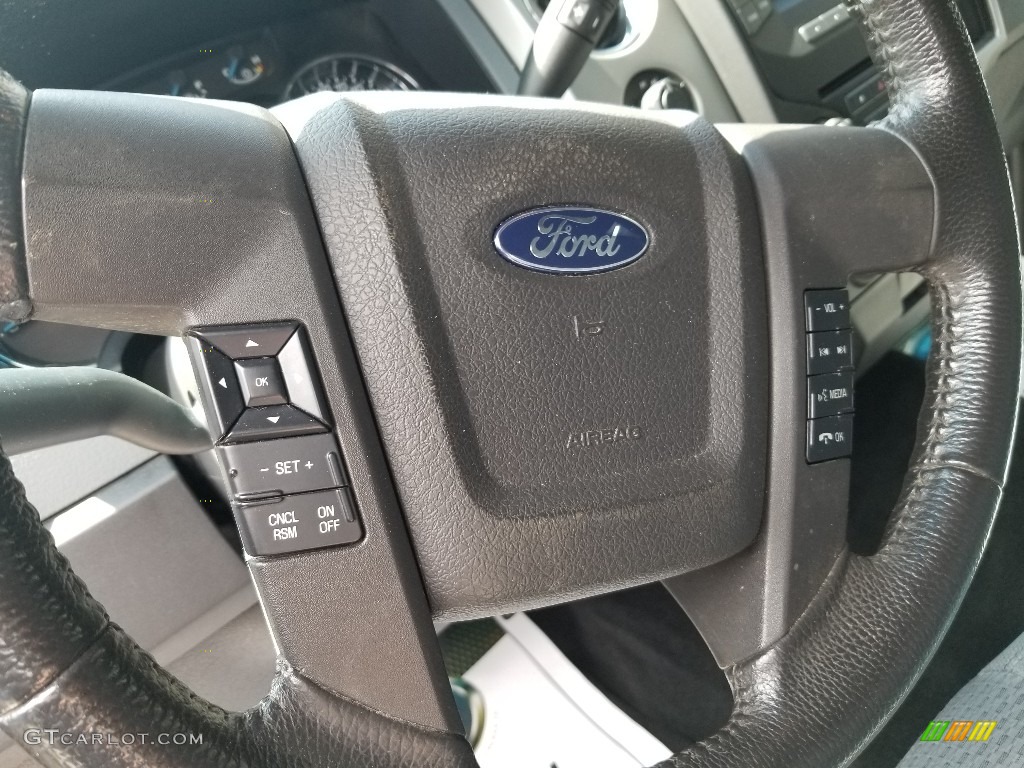 2013 F150 XLT SuperCrew 4x4 - Ruby Red Metallic / Steel Gray photo #18