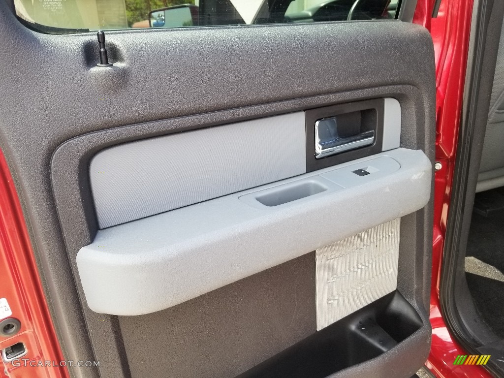2013 F150 XLT SuperCrew 4x4 - Ruby Red Metallic / Steel Gray photo #28