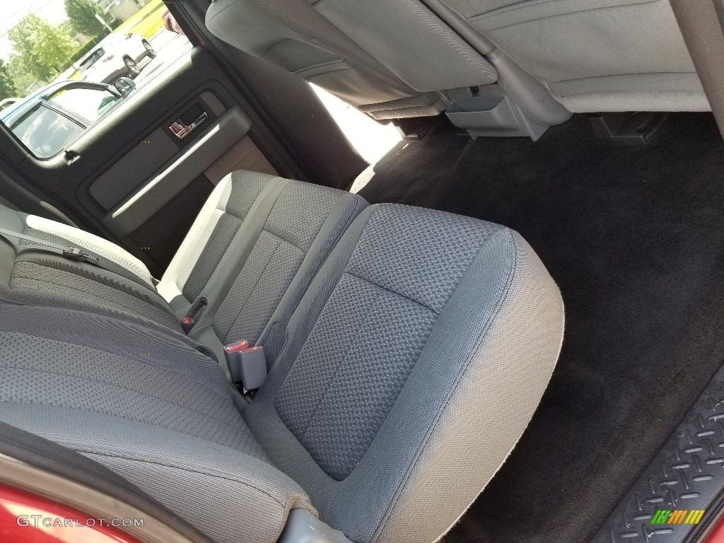 2013 F150 XLT SuperCrew 4x4 - Ruby Red Metallic / Steel Gray photo #33