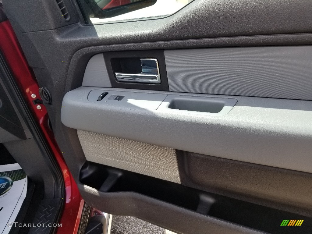 2013 F150 XLT SuperCrew 4x4 - Ruby Red Metallic / Steel Gray photo #35