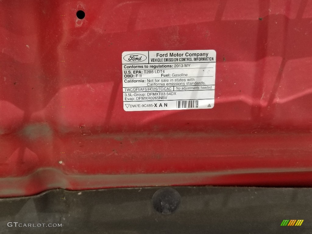 2013 F150 XLT SuperCrew 4x4 - Ruby Red Metallic / Steel Gray photo #38