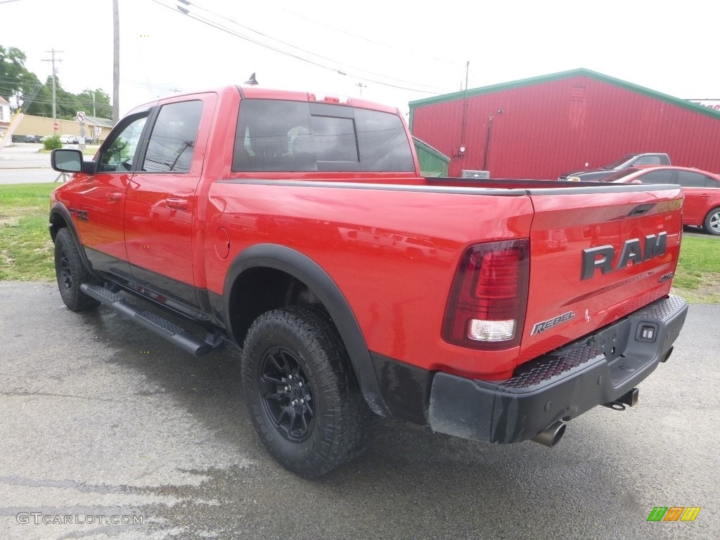 2018 1500 Rebel Crew Cab 4x4 - Flame Red / Black photo #3