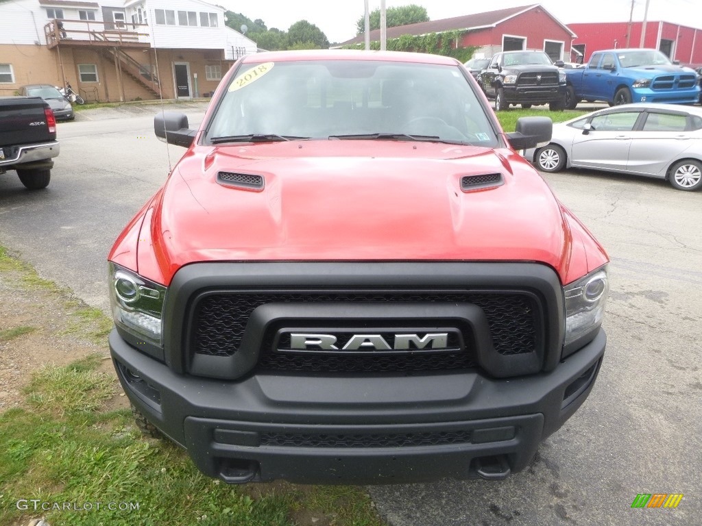 2018 1500 Rebel Crew Cab 4x4 - Flame Red / Black photo #8