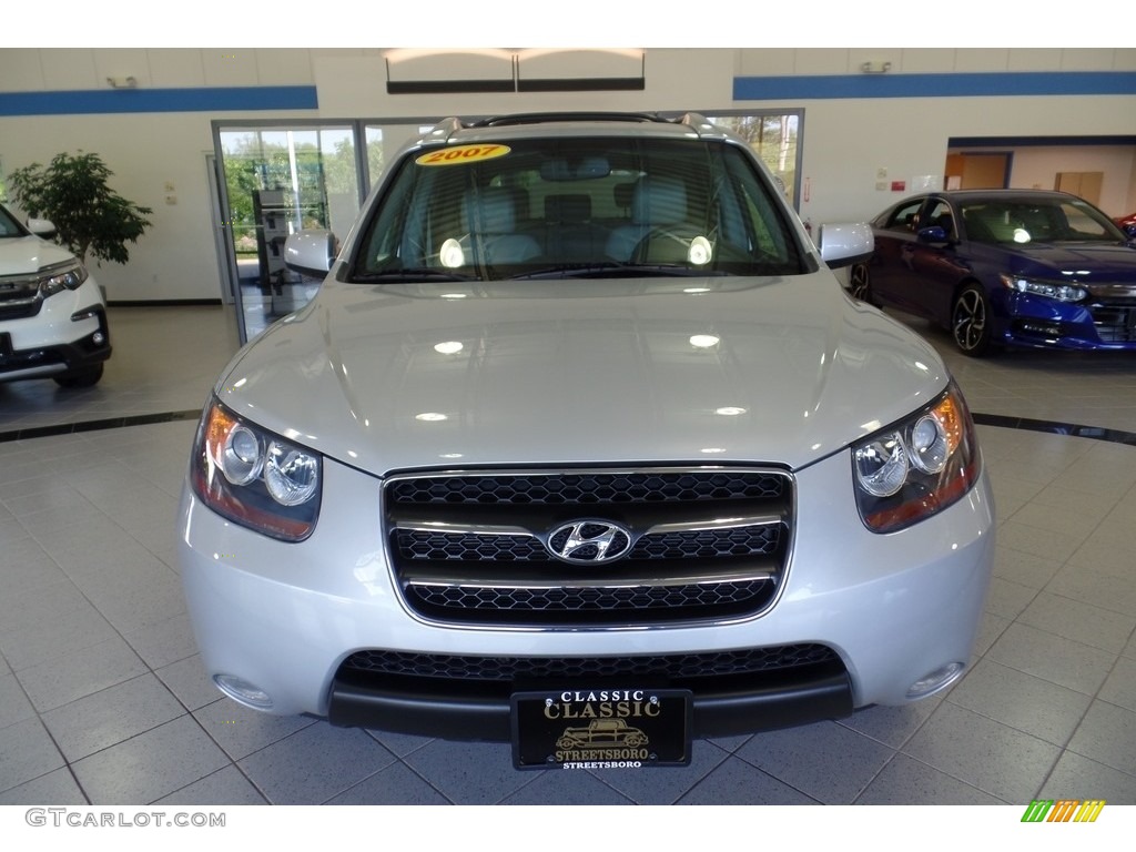 2007 Santa Fe Limited 4WD - Bright Silver / Gray photo #2