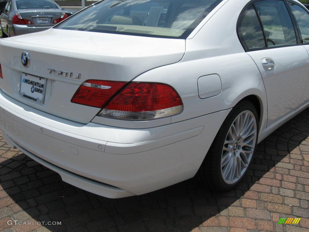 2007 7 Series 750Li Sedan - Alpine White / Beige photo #8
